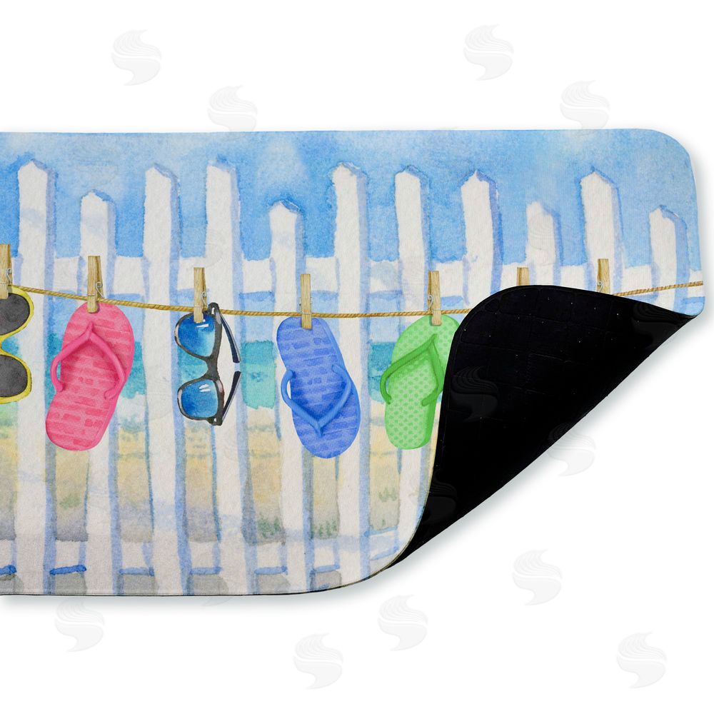 Paul Brent | Flip Flop Clothesline Beach Anti-Fatigue Mat