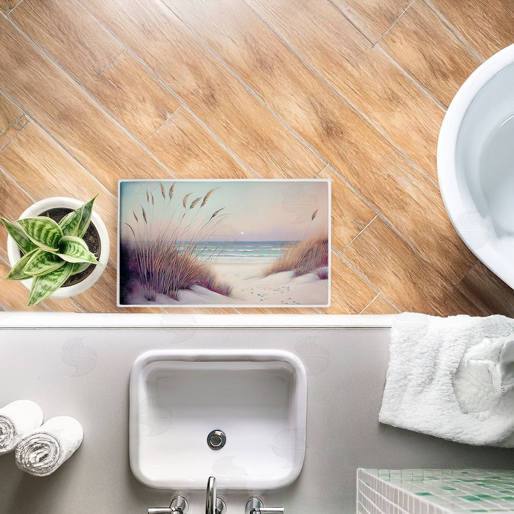 Sasha | Smooth Sunset Beach Dunes Plush Bath Mat