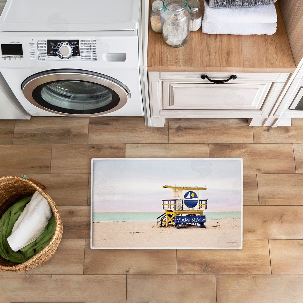 Seven Trees Design | Miami Beach Lifeguard Hut Plush Bath Mat