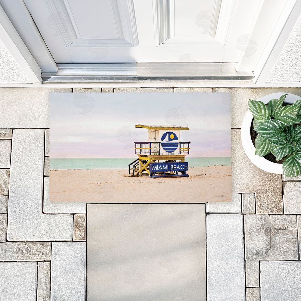 Seven Trees Design | Miami Beach Lifeguard Hut Non-Woven Door Mat