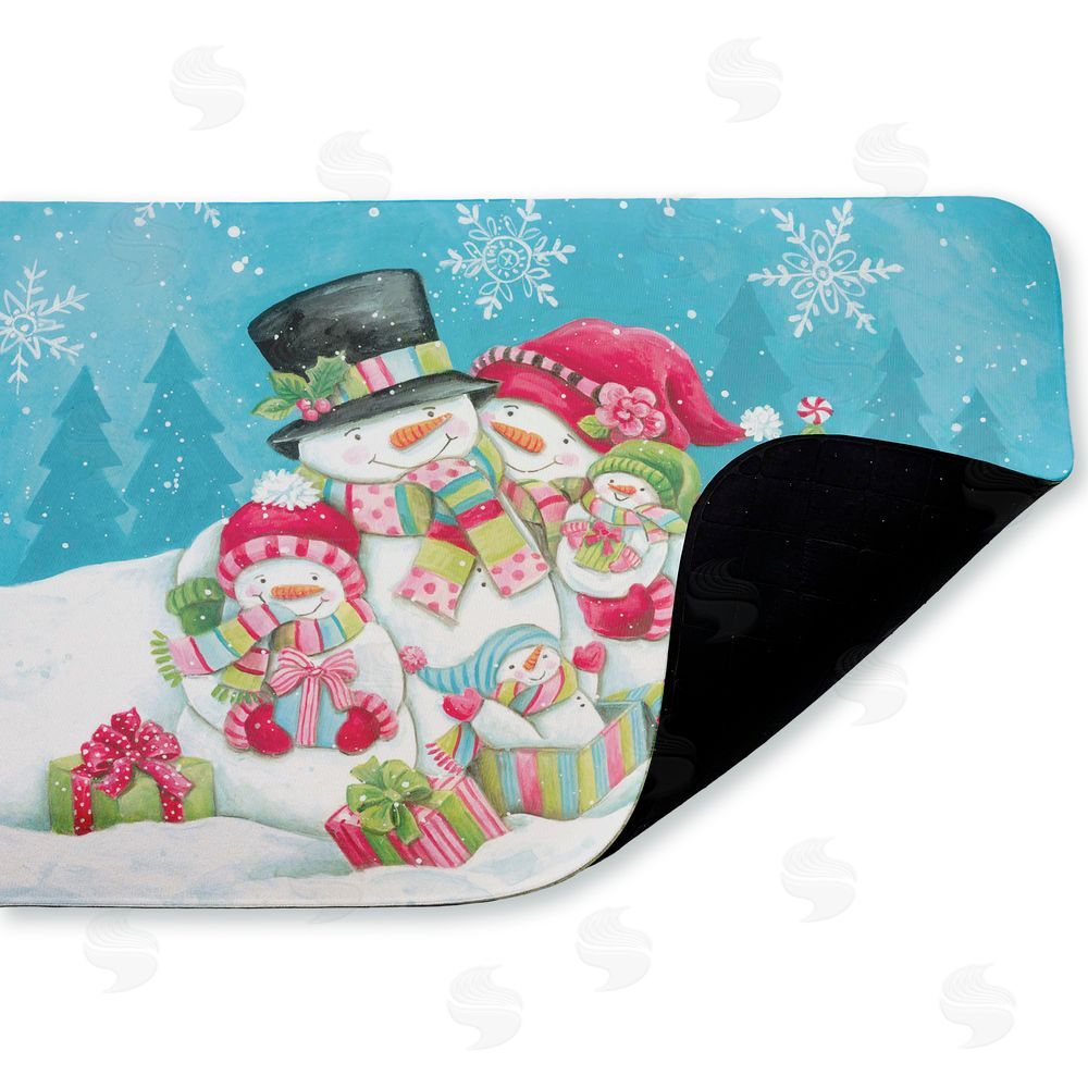 Diane Kater | Vintage Snowman Family Anti-Fatigue Mat