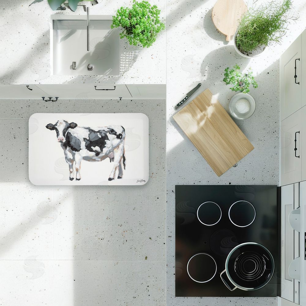 Sara Baker | Simple Farmhouse Cow Anti-Fatigue Mat
