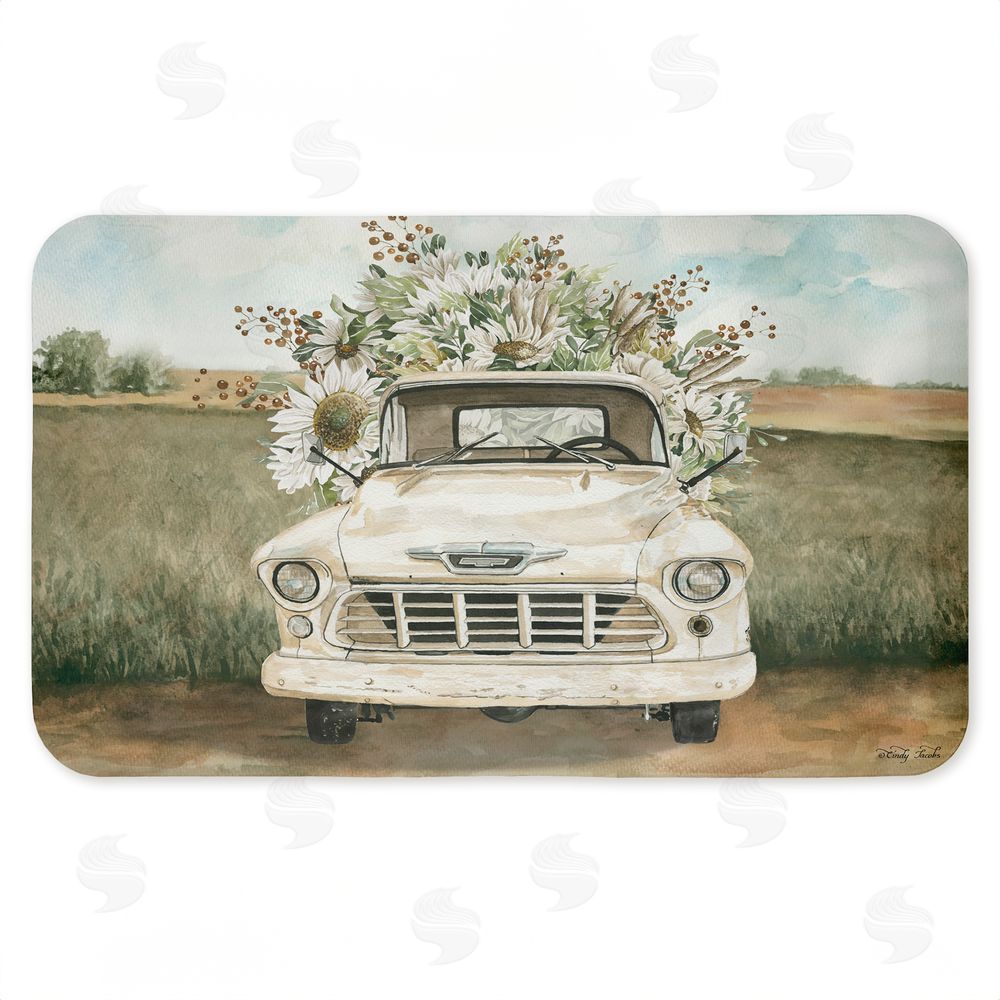Cindy Jacobs | Vintage Flower Delivery Anti-Fatigue Mat