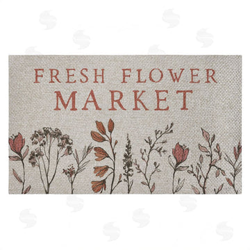 Lux + Me Designs | Fresh Flower Market Blooms Faux Sisal Door Mat
