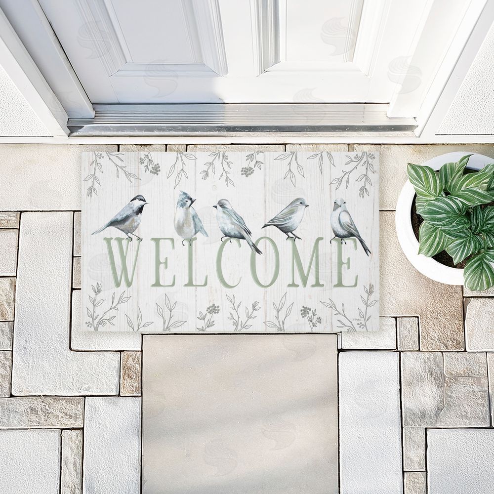 Elizabeth Tyndall | Welcome Cottage Birds Entry Non-Woven Door Mat