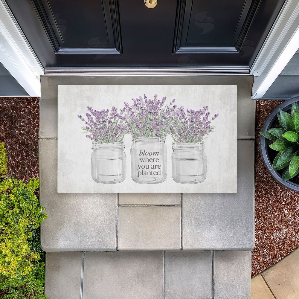 Lettered and Lined | Bloom Where You Are Planted Non-Woven Door Mat