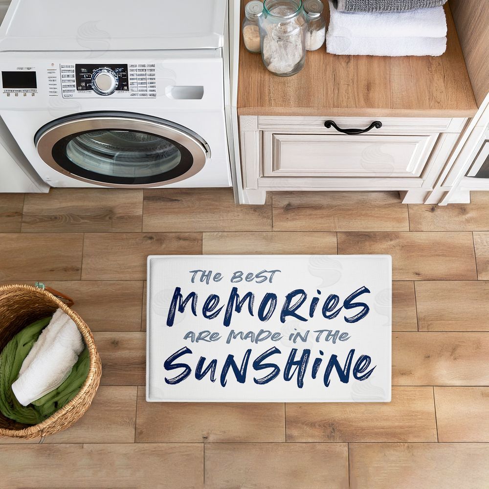 Lettered and Lined | Best Memories In Sunshine Plush Bath Mat
