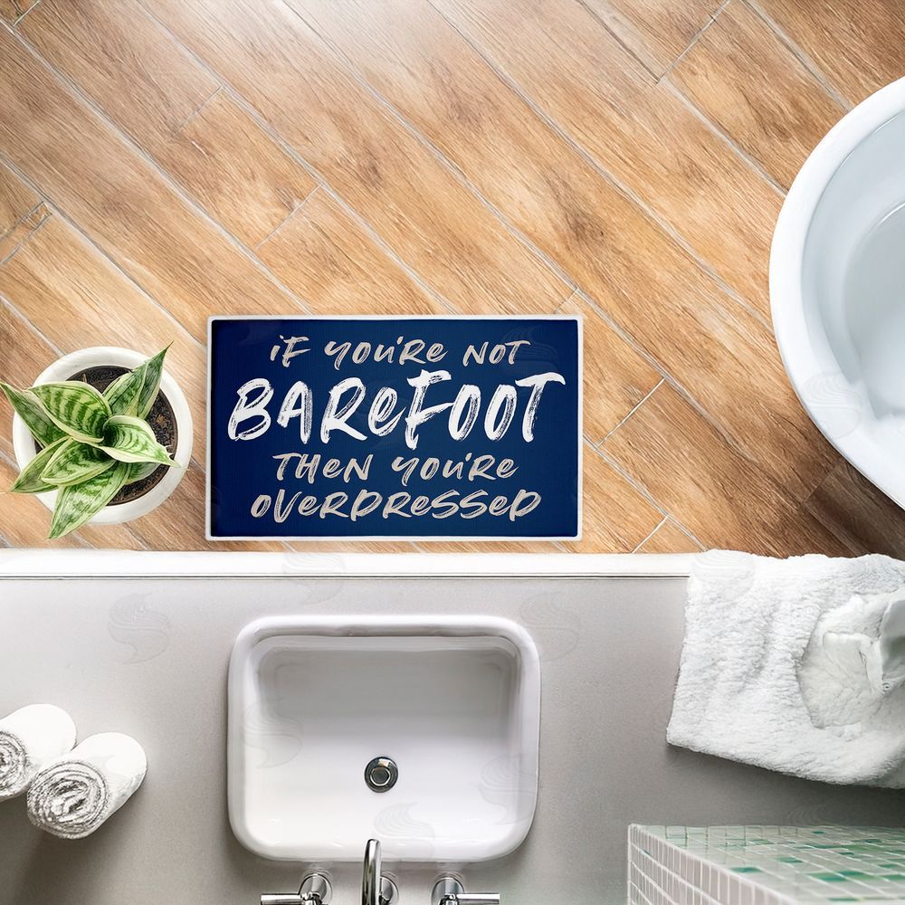 Lettered and Lined | Not Barefoot Then Overdressed Plush Bath Mat