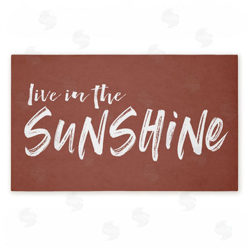 Lettered and Lined | Live In The Sunshine Non-Woven Door Mat