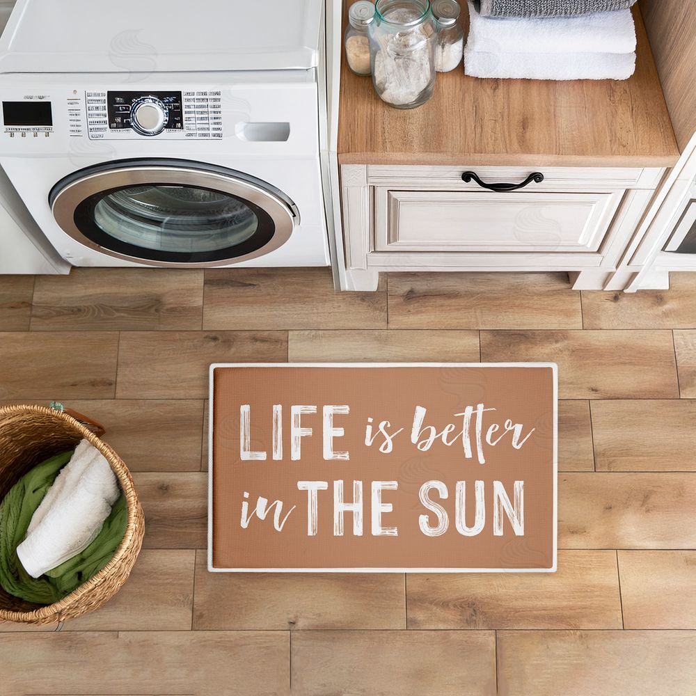 Lettered and Lined | Better In The Sun Plush Bath Mat