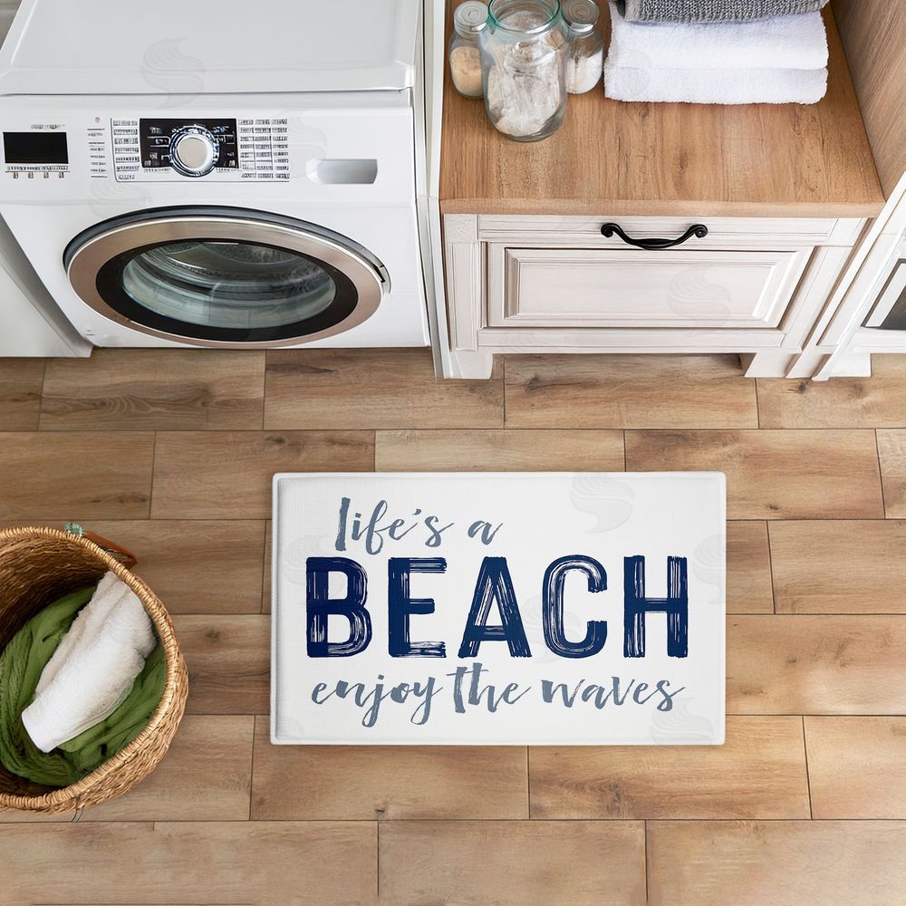 Lettered and Lined | Life's A Beach Enjoy Plush Bath Mat
