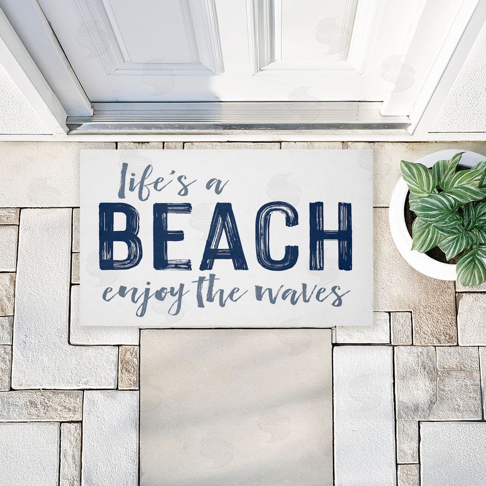 Lettered and Lined | Life's A Beach Enjoy Non-Woven Door Mat