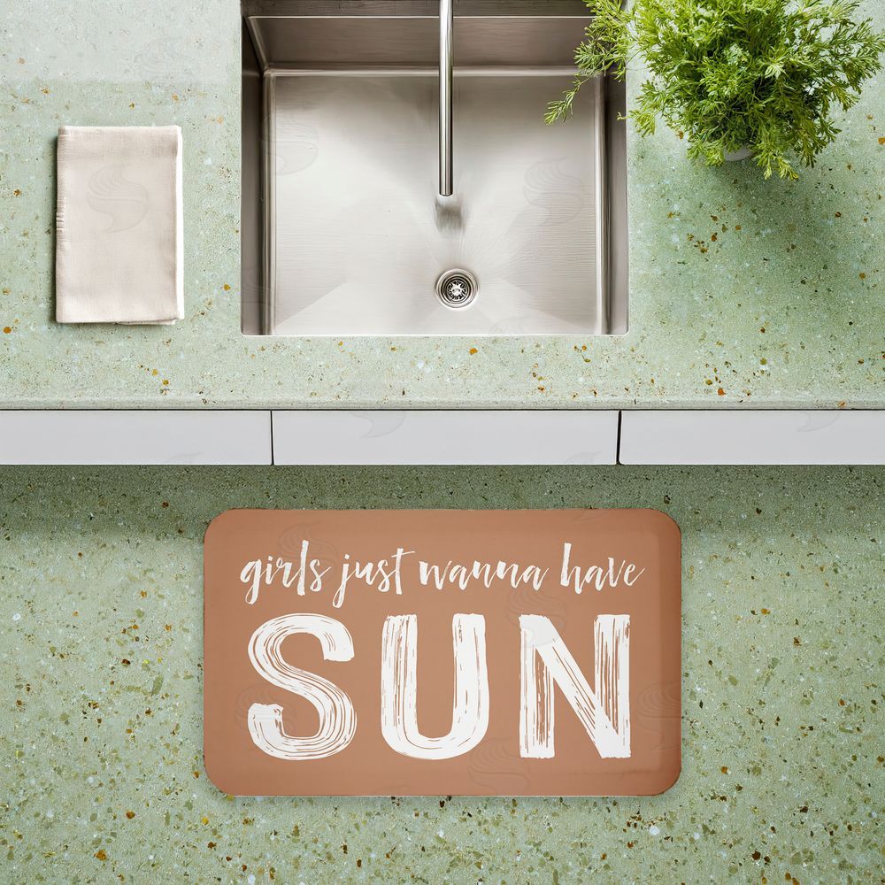 Lettered and Lined | Girls Just Wanna Have Sun Anti-Fatigue Mat