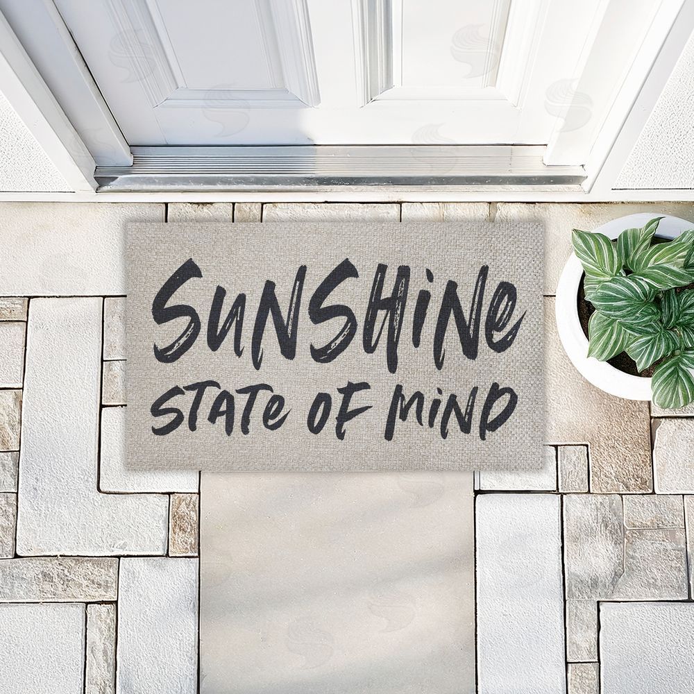Lettered and Lined | Sunshine State Of Mind Faux Sisal Door Mat