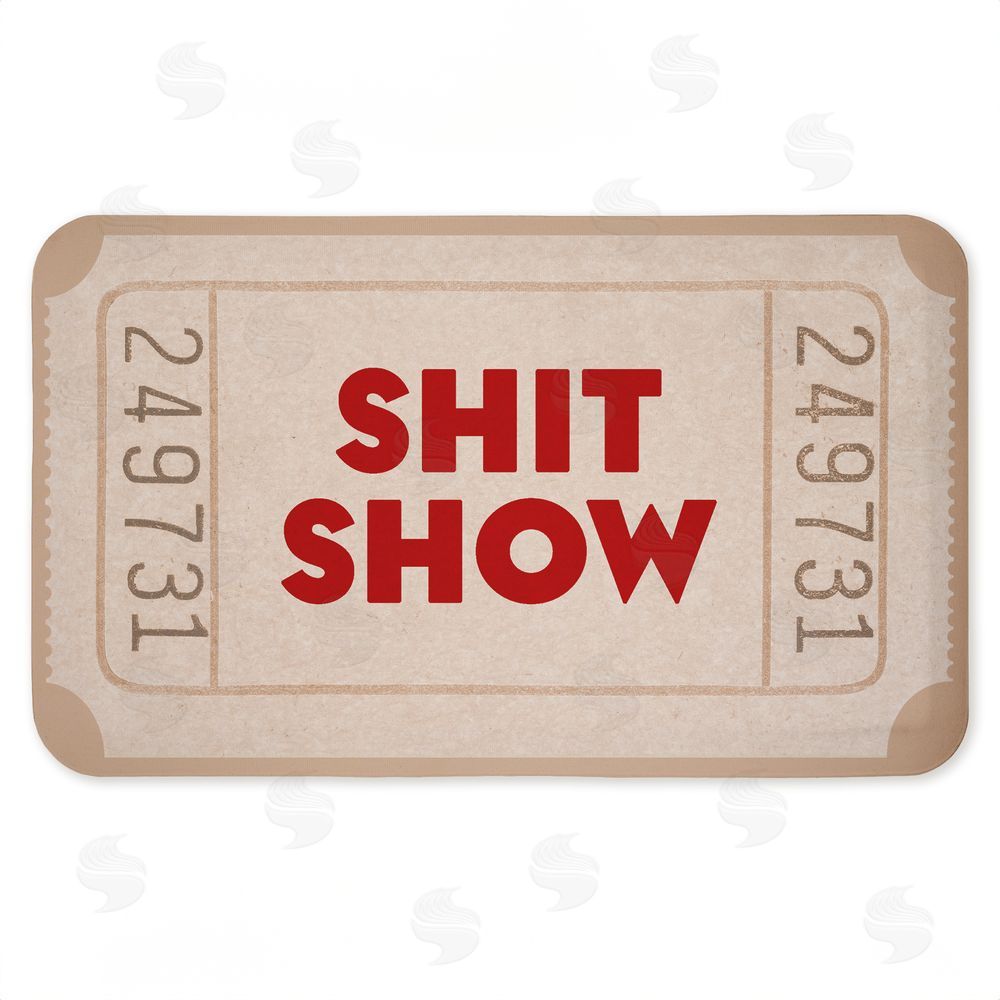 Stupell Studio | Sh*t Show Ticket Neutrals Anti-Fatigue Mat