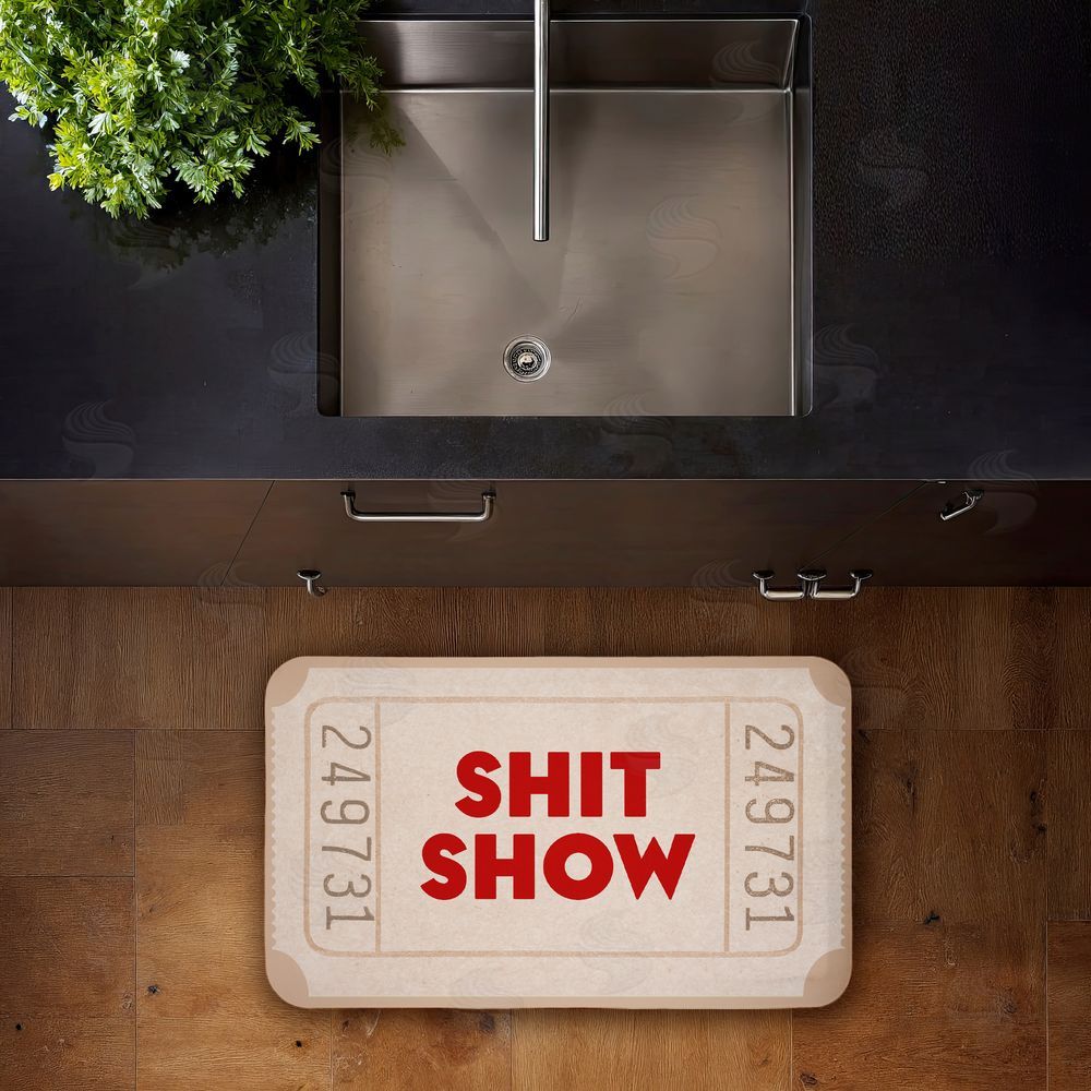 Stupell Studio | Sh*t Show Ticket Neutrals Anti-Fatigue Mat
