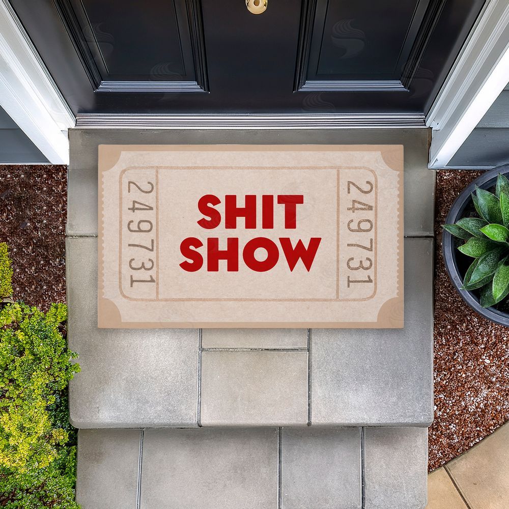 Stupell Studio | Sh*t Show Ticket Neutrals Non-Woven Door Mat