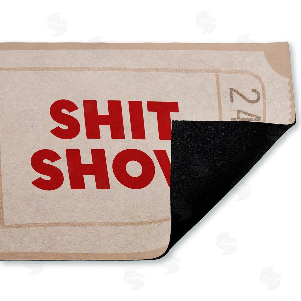 Stupell Studio | Sh*t Show Ticket Neutrals Non-Woven Door Mat