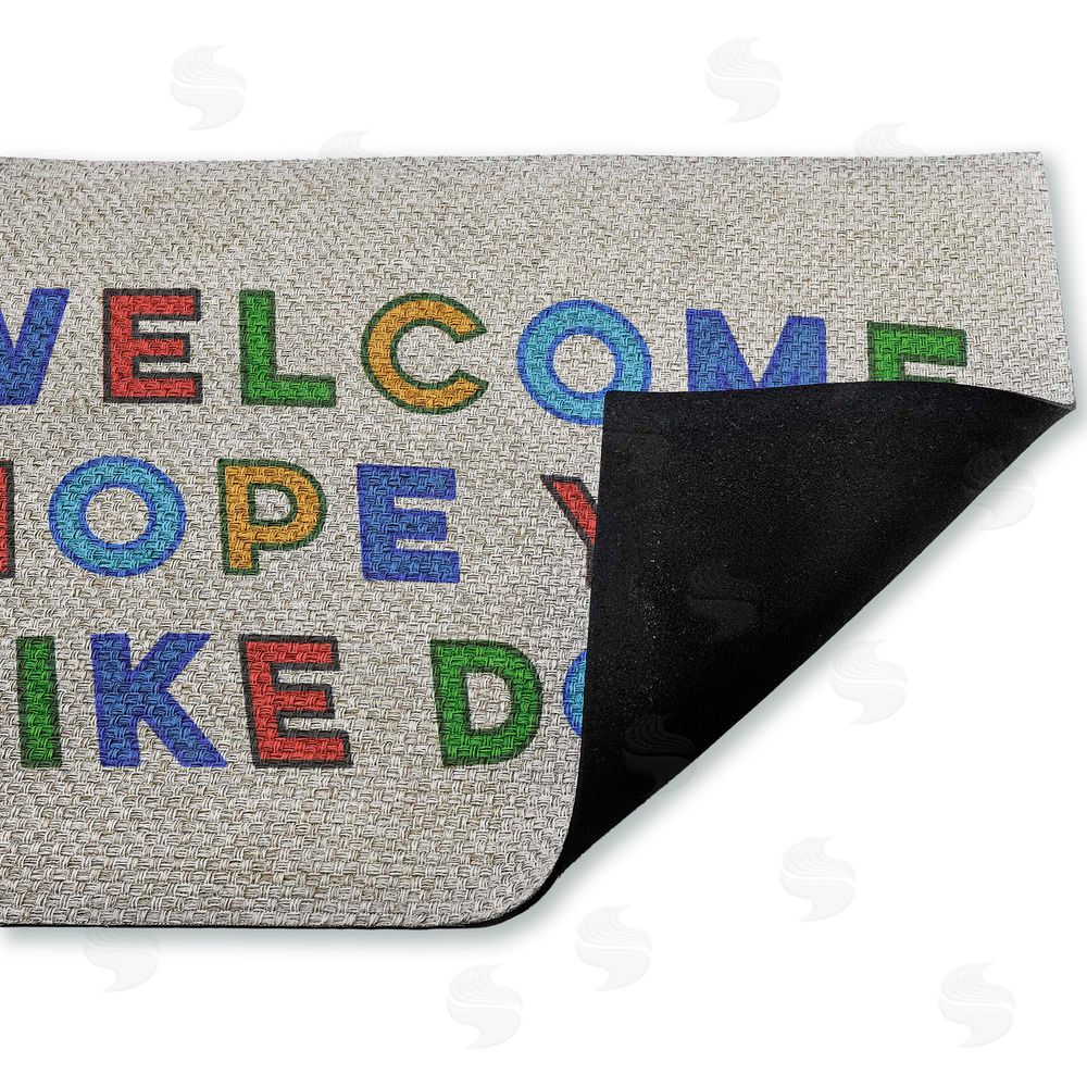 Stupell Studio | Hope You Like Dogs Greeting Faux Sisal Door Mat