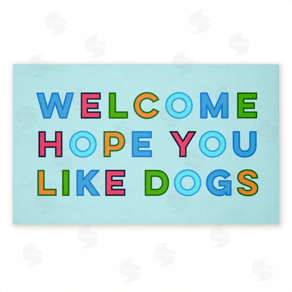 Stupell Studio | Colorful Hope You Like Dogs Non-Woven Door Mat