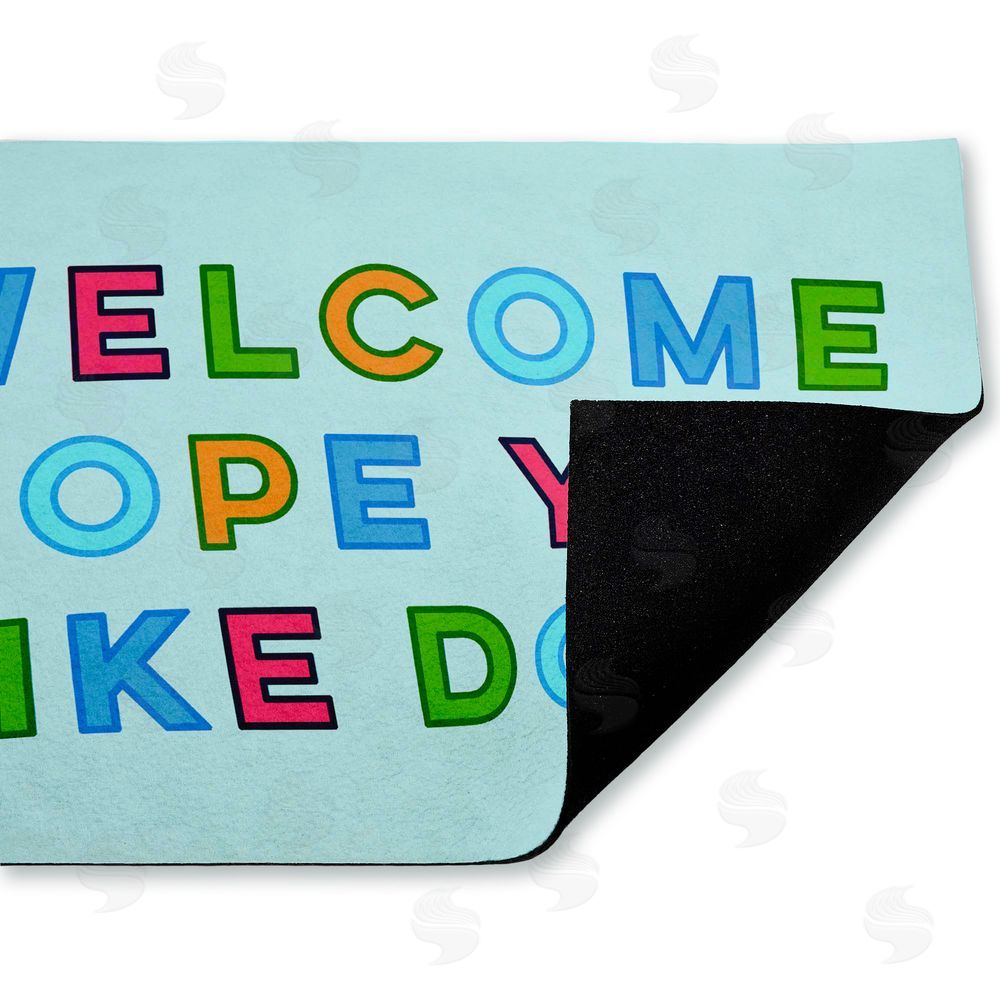 Stupell Studio | Colorful Hope You Like Dogs Non-Woven Door Mat
