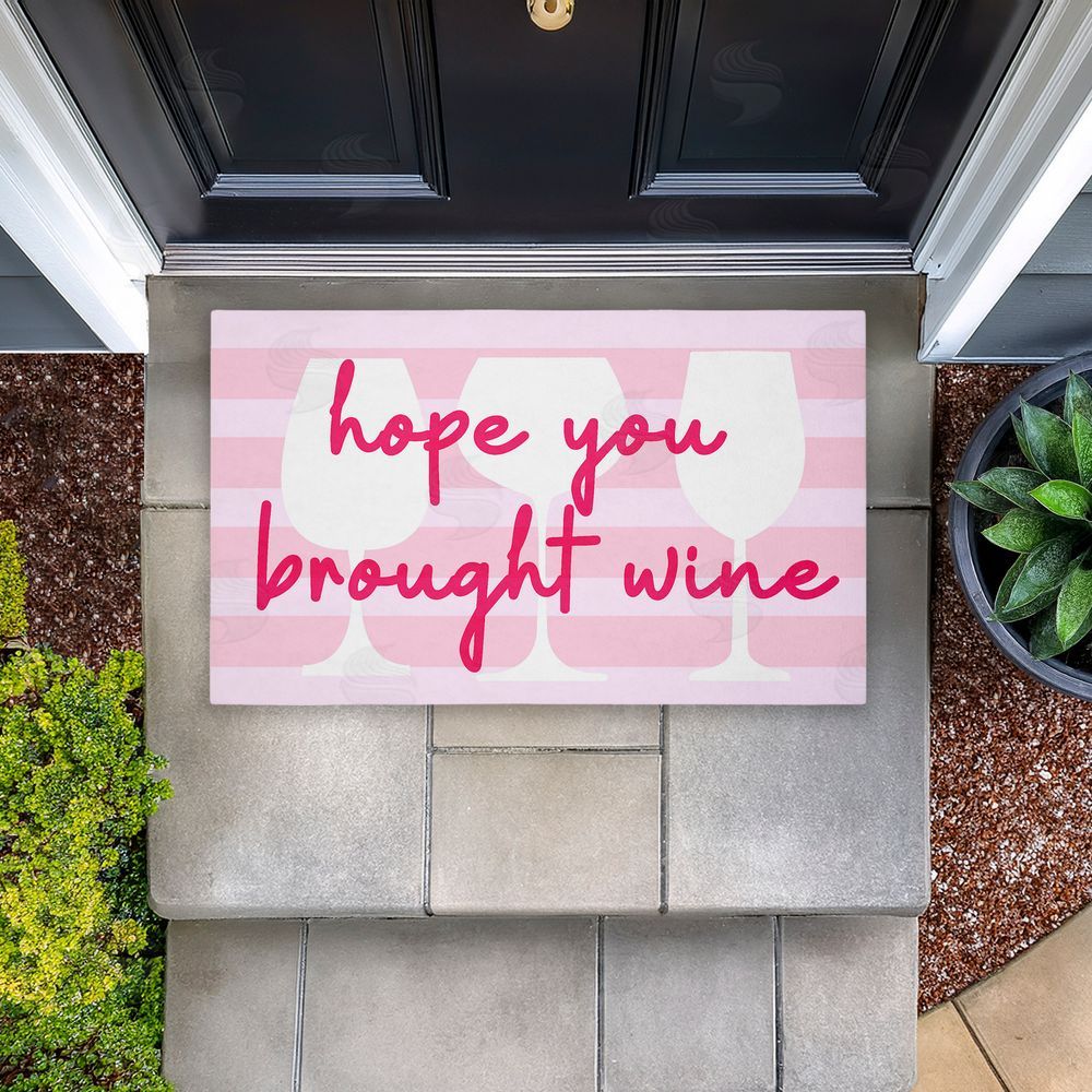 Stupell Studio | Hope You Brought Wine Pin Non-Woven Door Mat