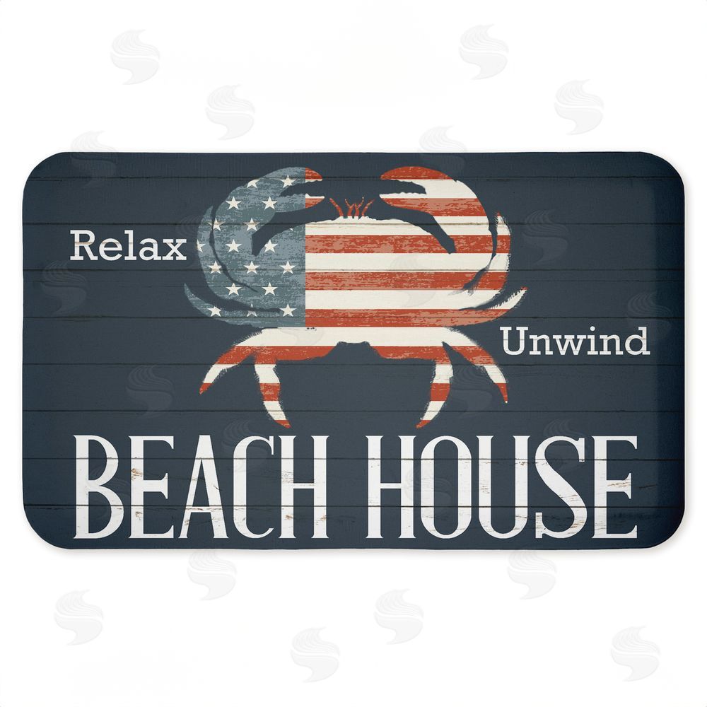 Kim Allen | Relax Unwind Patriotic Beach House Anti-Fatigue Mat