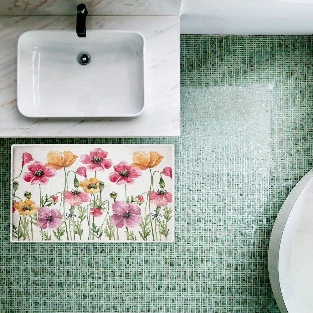 Kim Allen | Poppy Place Flower Garden Plush Bath Mat