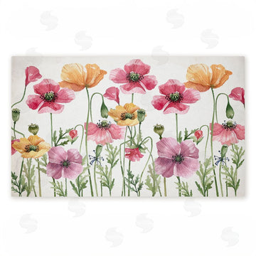 Kim Allen | Poppy Place Flower Garden Non-Woven Door Mat
