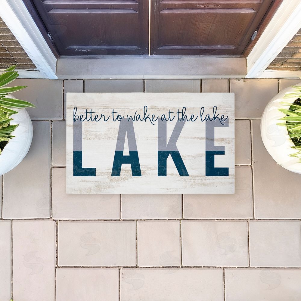 Kim Allen | Better To Wake At Lake Non-Woven Door Mat