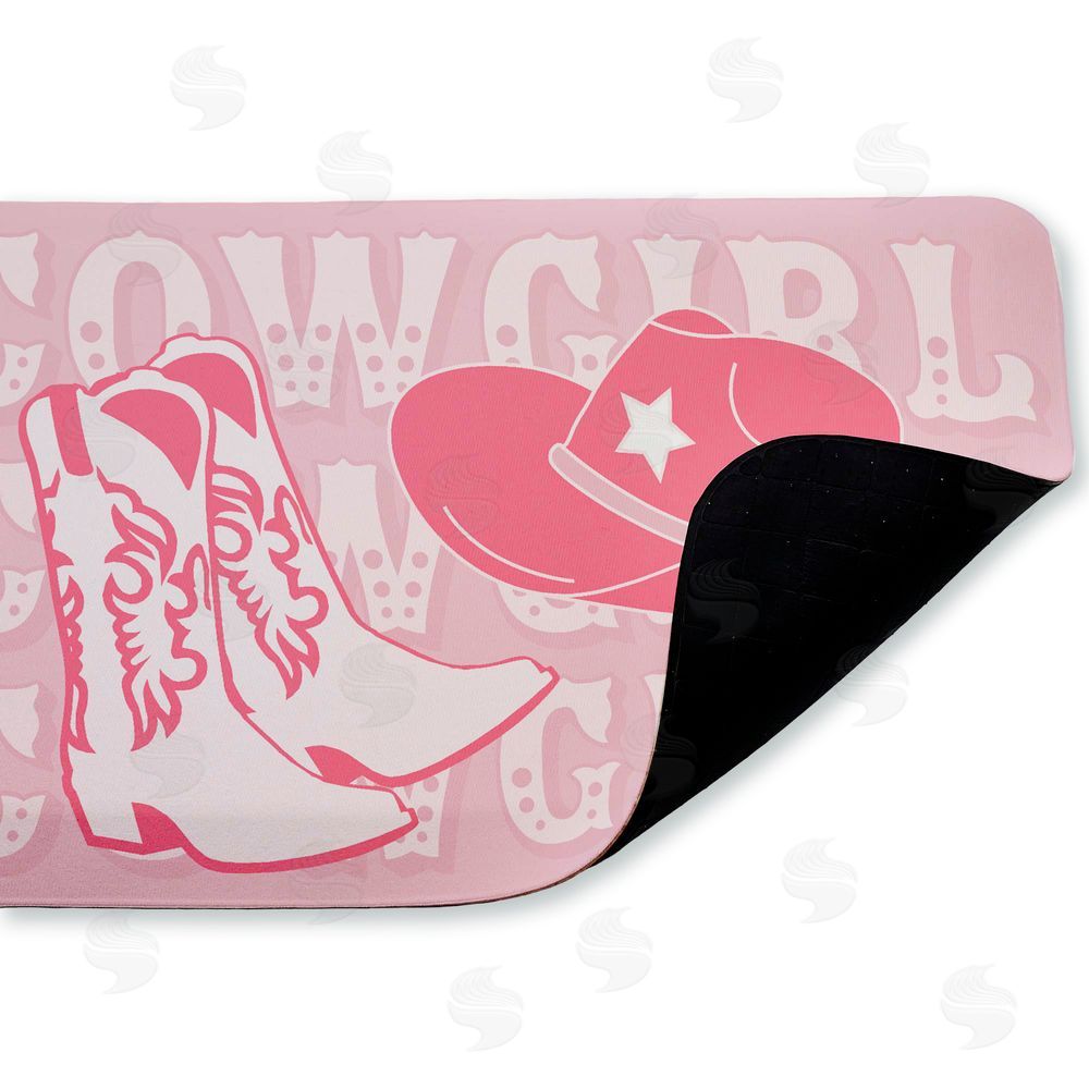 Corinne Rose Designs | Pink Pastel Cowgirl Anti-Fatigue Mat