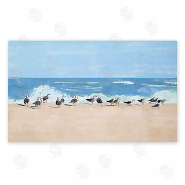Jeff Pica | Sunny Beach Day Birds Non-Woven Door Mat