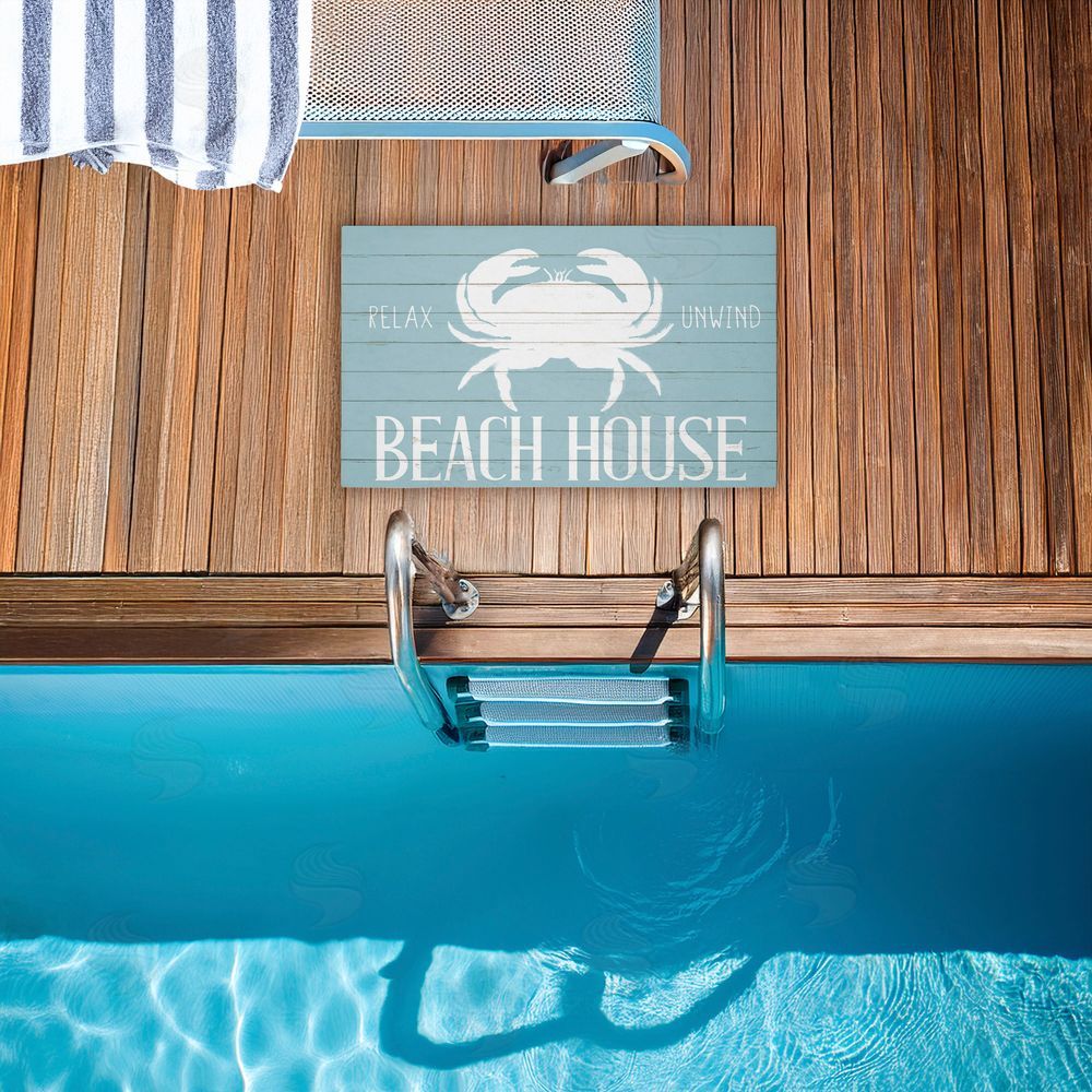 Kim Allen | Beach House Entry Crab Non-Woven Door Mat