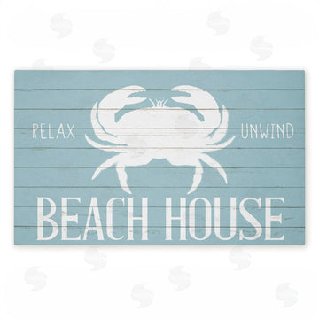 Kim Allen | Beach House Entry Crab Non-Woven Door Mat