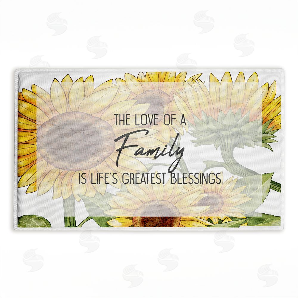 Kim Allen | Love Of Family Sentiment Plush Bath Mat