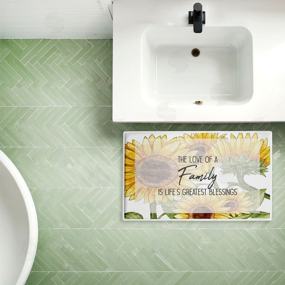 Kim Allen | Love Of Family Sentiment Plush Bath Mat