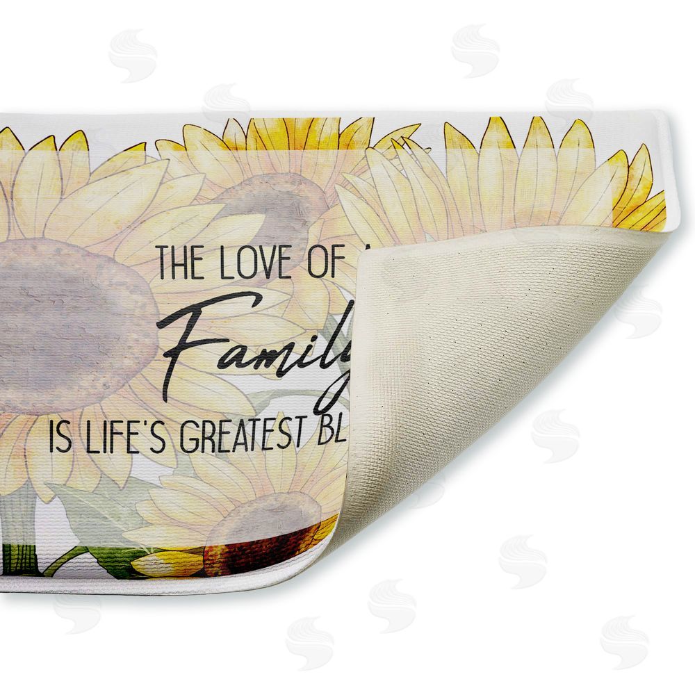 Kim Allen | Love Of Family Sentiment Plush Bath Mat