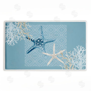 Kim Allen | Starfish Tours Nautical Pattern Plush Bath Mat