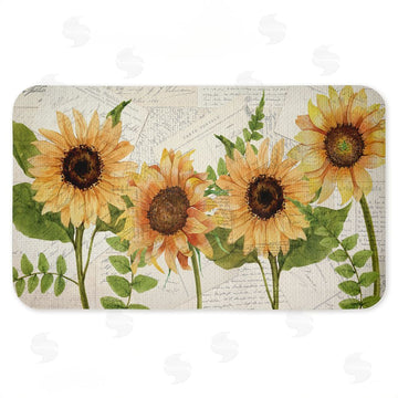 Kim Allen | Sunflowers & Vintage Letter Mail Anti-Fatigue Mat