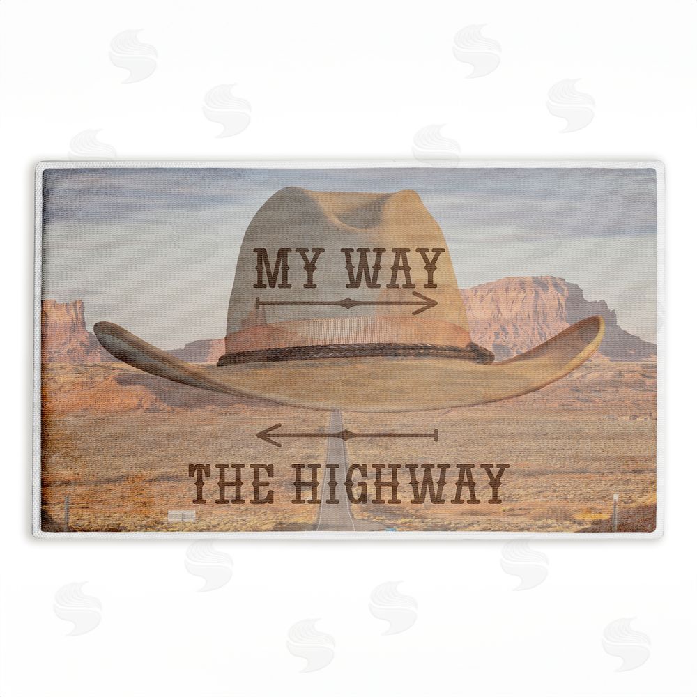 Marcus Prime | My Way Or The Highway Plush Bath Mat