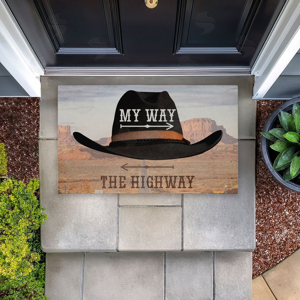 Marcus Prime | My Way Highway Cowboy Non-Woven Door Mat