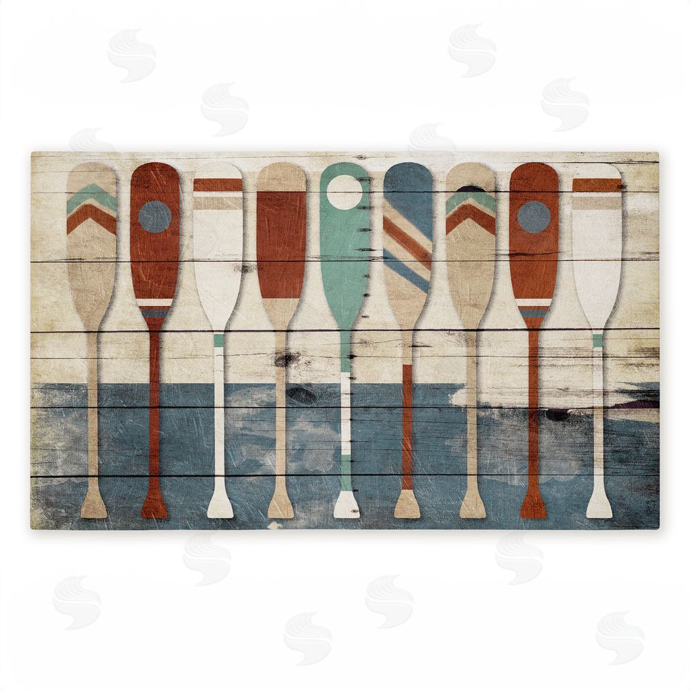 Milli Villa | Various Rustic Oars Patterns Non-Woven Door Mat