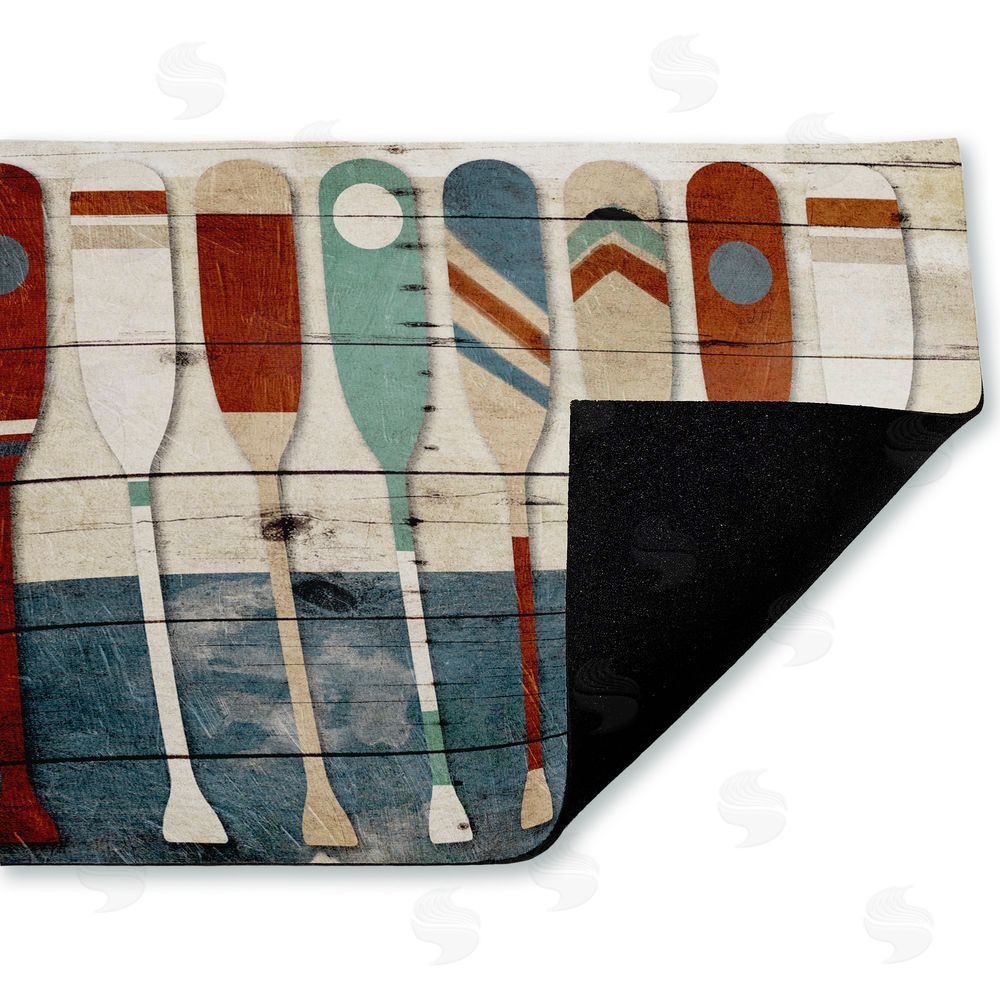 Milli Villa | Various Rustic Oars Patterns Non-Woven Door Mat