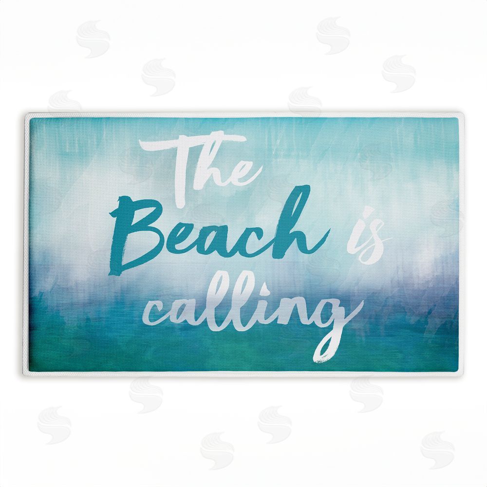 Lula Bijoux & co. | Beach Is Calling Gradient Plush Bath Mat