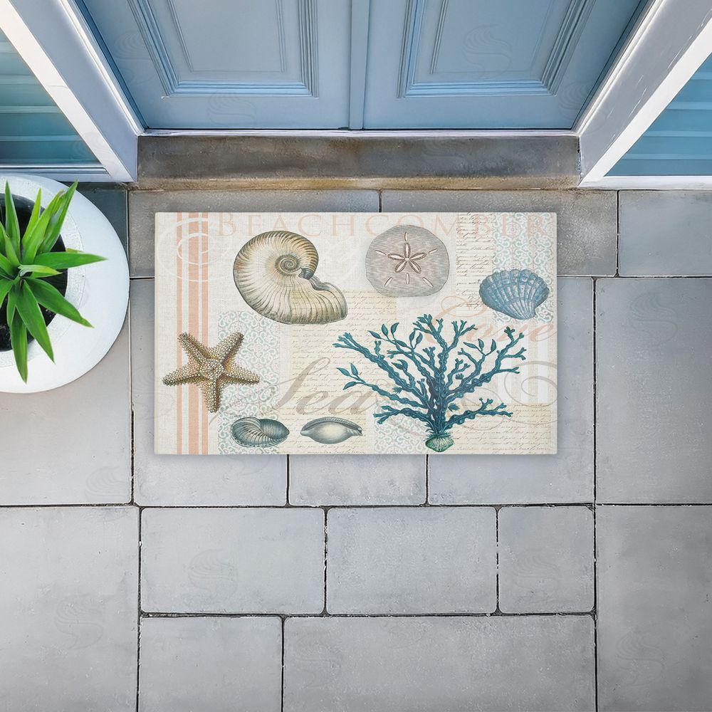 Lula Bijoux & co. | Beachcomber Vintage Sea Collage Non-Woven Door Mat