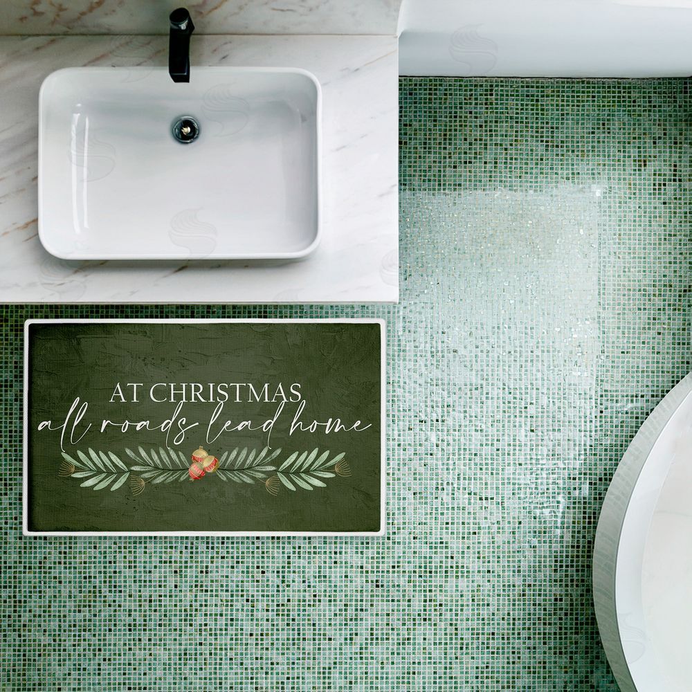 Kim Allen | All Roads Lead Home Christmas Plush Bath Mat