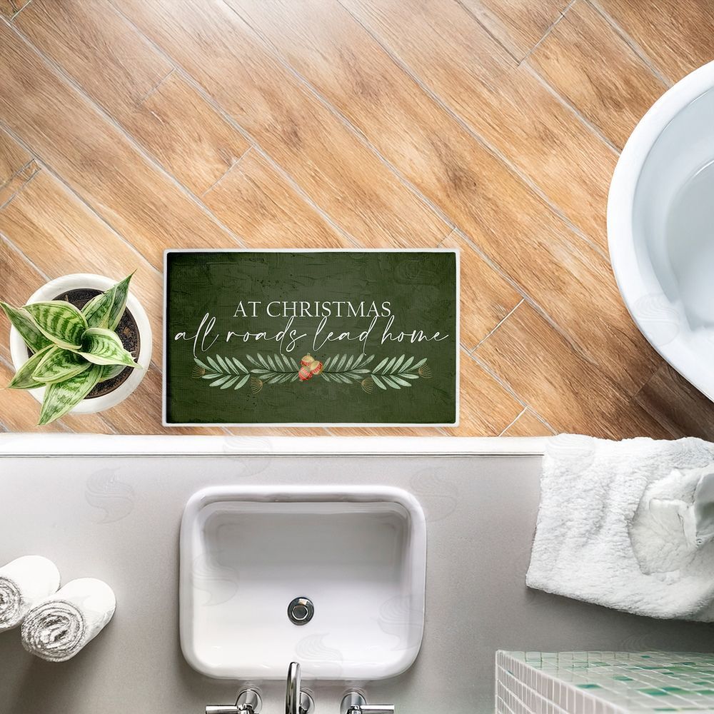 Kim Allen | All Roads Lead Home Christmas Plush Bath Mat