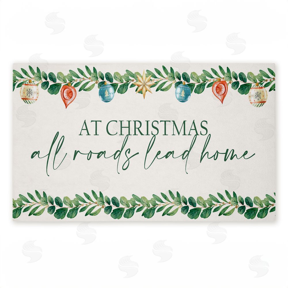 Kim Allen | Christmas Roads Lead Home Non-Woven Door Mat