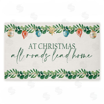 Kim Allen | Christmas Roads Lead Home Non-Woven Door Mat