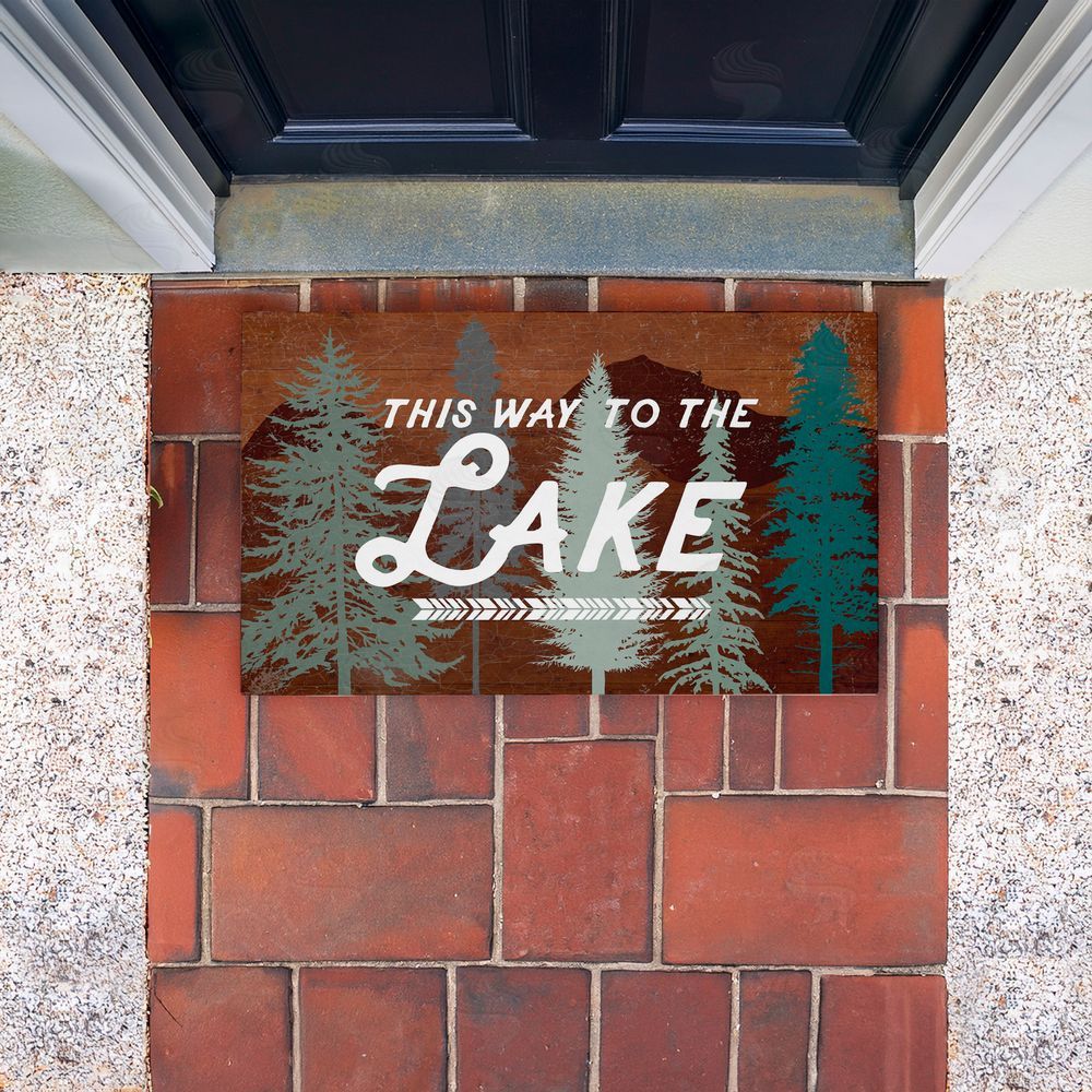 Lula Bijoux & co. | This Way To Lake Retro Non-Woven Door Mat